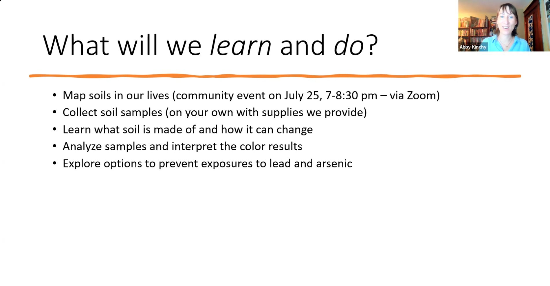 What will we learn and do?
