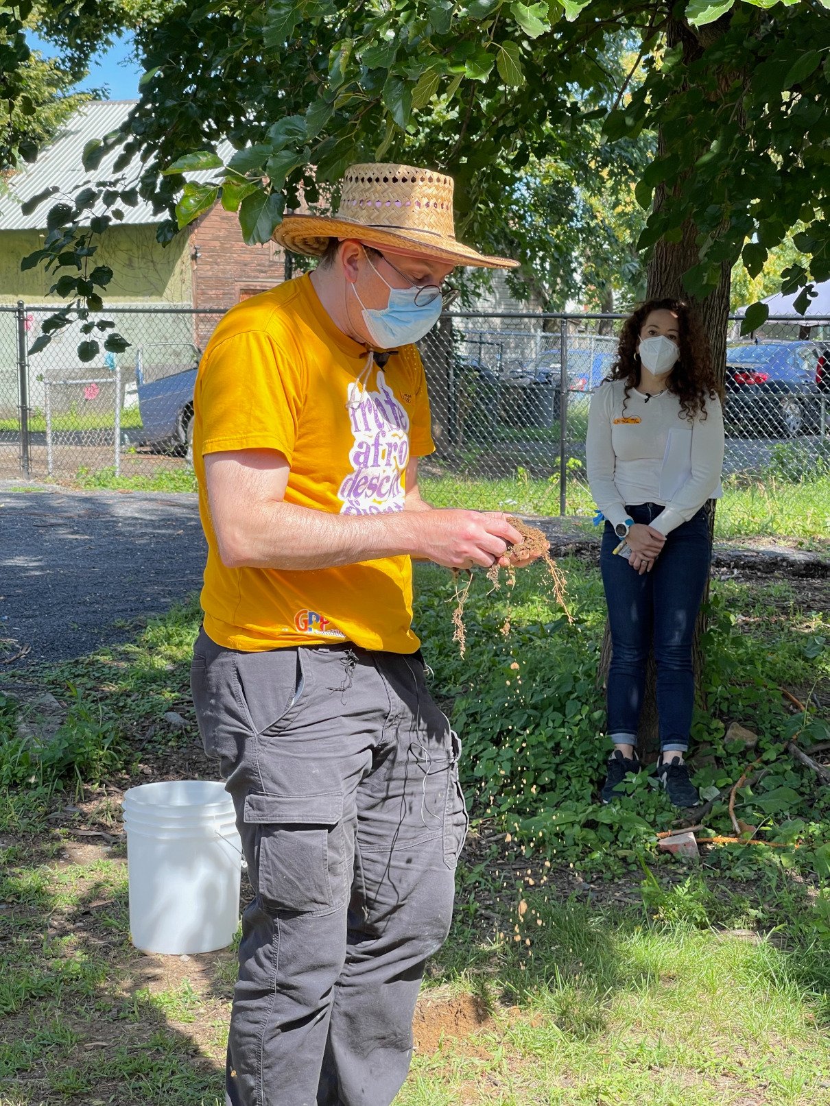 Demonstrating soil testing